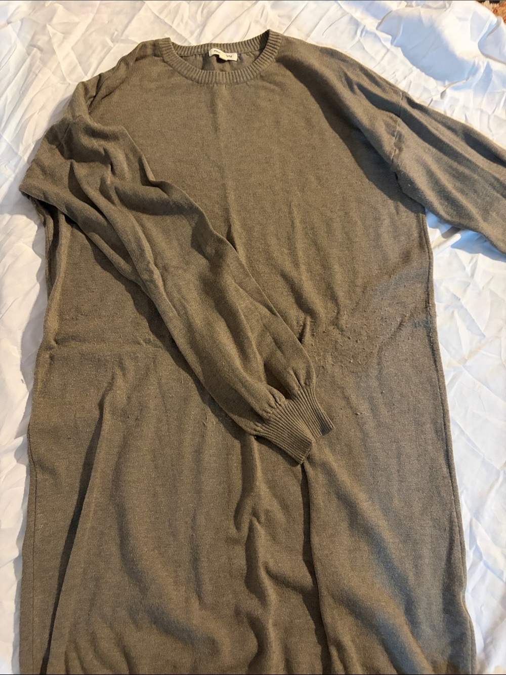 tea n rose Olive Green Long Sleeve Women’s Dress